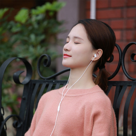REMAX RM-588 In-Ear Stereo Sleep Earphone with Wire Control & MIC & Support Hands-free(Black)