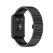 For Huawei Watch Fit Stainless Steel Watch Band(Black)
