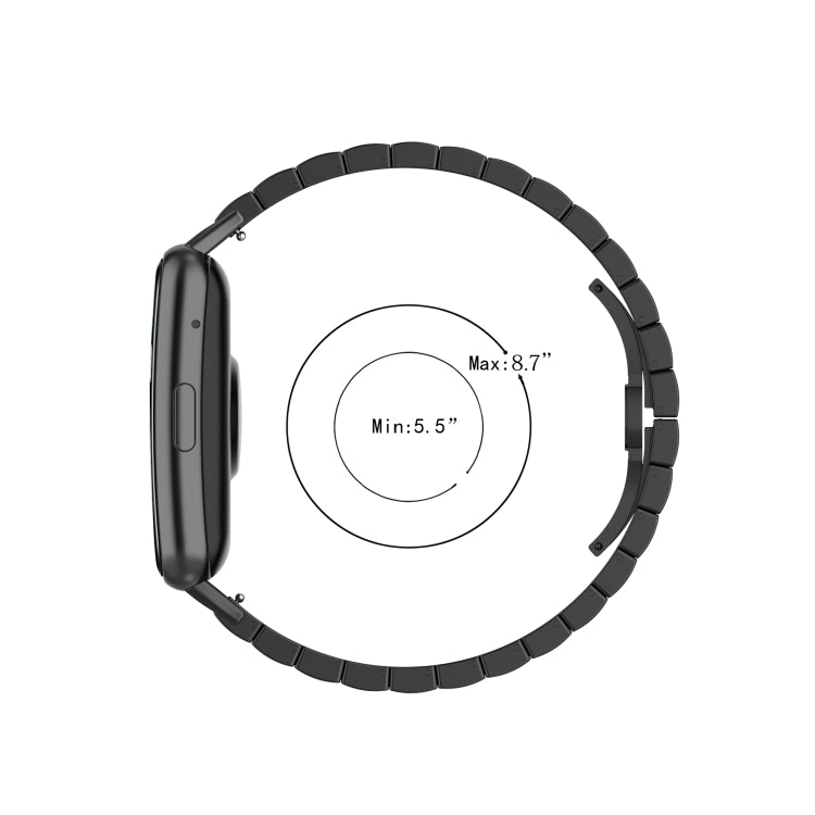 For Huawei Watch Fit Stainless Steel Watch Band(Black)