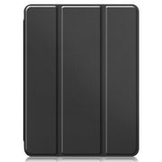 For iPad Pro 11 2022 / 2021 Pure Color Horizontal Flip TPU + PU Leather Tablet Case with Three-folding Holder & Sleep / Wake-up Function & Pen Slot(Black)