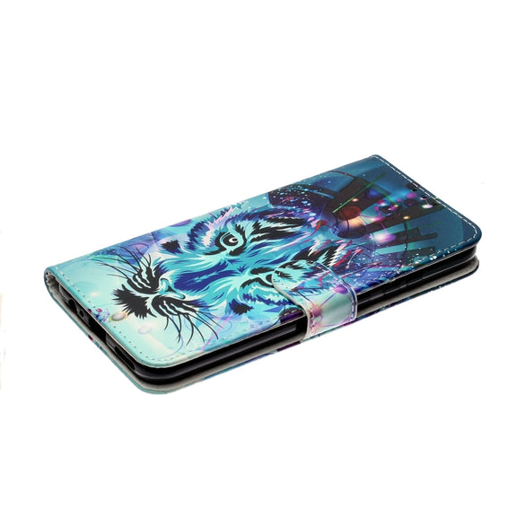 For Samsung Galaxy A12 Oil Embossed Coloured Drawing Pattern Horizontal Flip PU Leather Case with Holder & Card Slots & Wallet(Wolf)