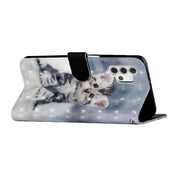 For Samsung Galaxy A32 5G 3D Pattern Horizontal Flip PU Leather Case with Holder & Card Slots & Wallet(Cat)