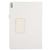 For Lenovo Tab 4 10 Plus (TB-X704) / Tab 4 10 (TB-X304) Litchi Texture Solid Color Horizontal Flip Leather Case with Holder & Pen Slot(White)