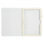 For Lenovo Tab 4 10 Plus (TB-X704) / Tab 4 10 (TB-X304) Litchi Texture Solid Color Horizontal Flip Leather Case with Holder & Pen Slot(White)