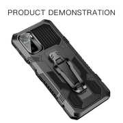 For Xiaomi Redmi Note 10 / 10S Armor Warrior Shockproof PC + TPU Protective Case(Blue)