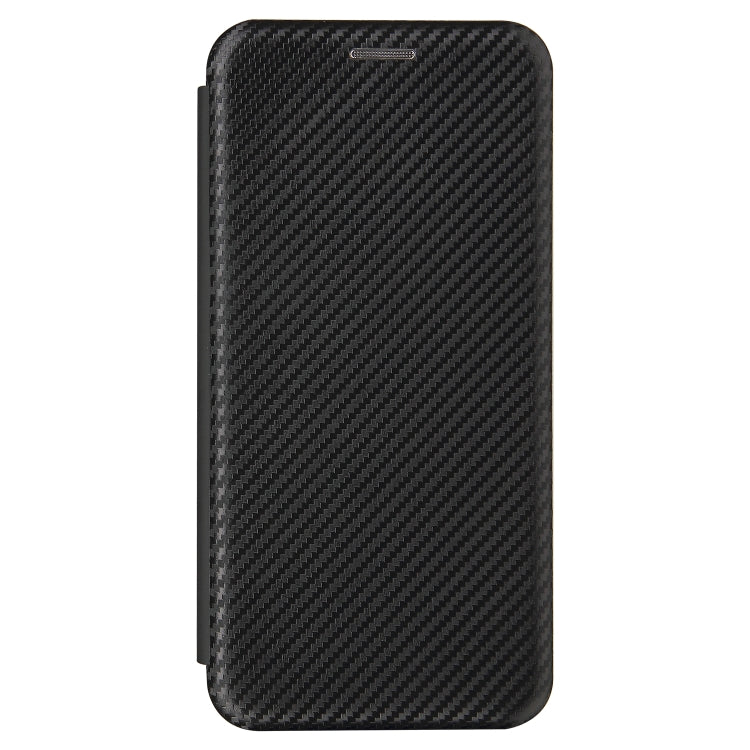 For Samsung Galaxy Xcover 5 Carbon Fiber Texture Horizontal Flip TPU + PC + PU Leather Case with Card Slot(Black)