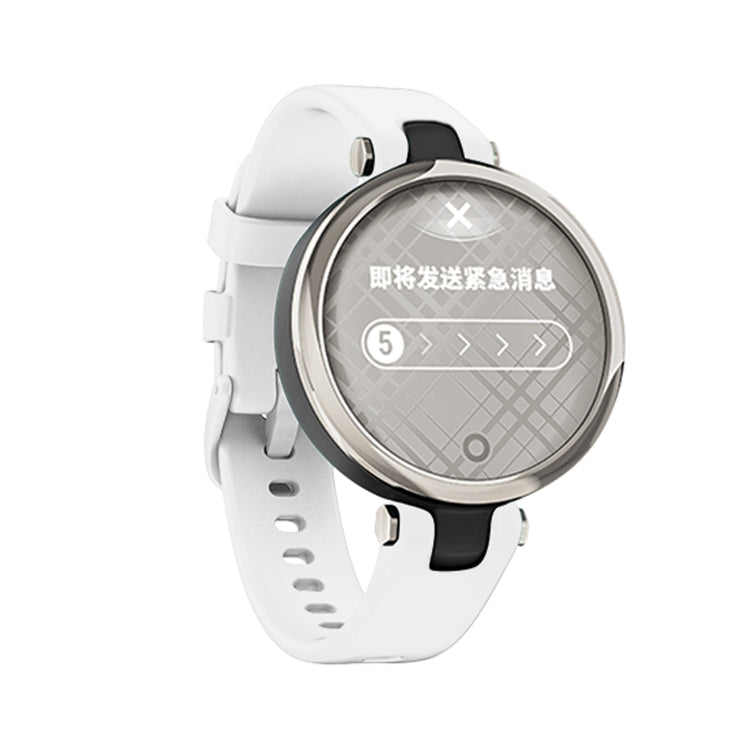 Compatible with Garmin Lily Silicone Watch Band(White)