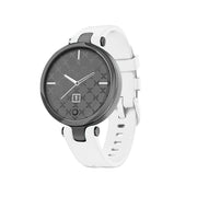 Compatible with Garmin Lily Silicone Watch Band(White)