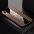 For Vivo X21 UD XINLI Stitching Cloth Texture Shockproof TPU Protective Case(Brown) - vivo Cases by XINLI | Online Shopping South Africa | PMC TechLife | Buy Now Pay Later Mobicred
