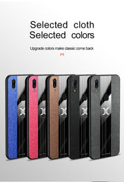 For Vivo X21 UD XINLI Stitching Cloth Texture Shockproof TPU Protective Case(Brown)
