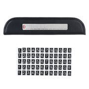 Universal Car Tissue Box with Temporary Parking Phone Number Card(Black)