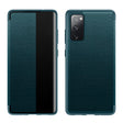 For Samsung Galaxy S20 FE Side Window View Shockproof Horizontal Flip Leather Case(Green) - Galaxy S20 FE Cases by PMC TechLife | Online Shopping South Africa | PMC TechLife