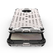 For OnePlus 7T Shockproof Honeycomb PC + TPU Case(Black)