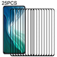 For Xiaomi Mi 11i 25 PCS Full Glue 9H HD 3D Curved Edge Tempered Glass Film(Black) -  by PMC TechLife | Online Shopping South Africa | PMC TechLife