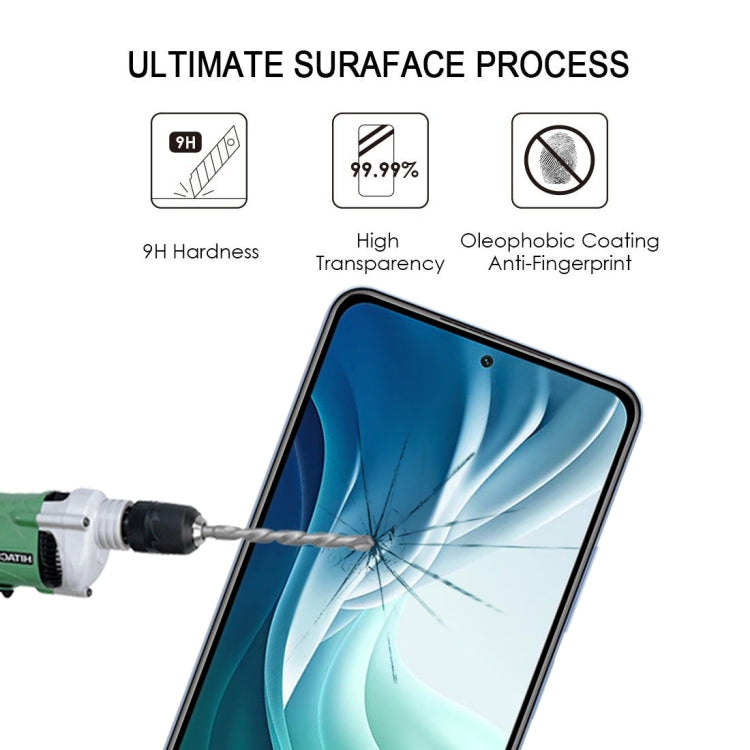 For Xiaomi Mi 11i 25 PCS Full Glue 9H HD 3D Curved Edge Tempered Glass Film(Black)
