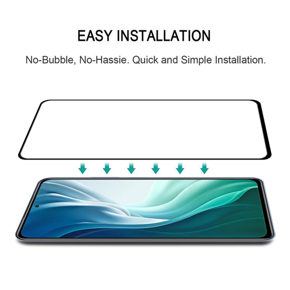 For Xiaomi Mi 11i 25 PCS Full Glue 9H HD 3D Curved Edge Tempered Glass Film(Black)