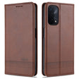 For OPPO A74 (5G) AZNS Magnetic Calf Texture Horizontal Flip Leather Case with Card Slots & Holder & Wallet(Dark Brown) - OPPO Cases by AZNS | Online Shopping South Africa | PMC TechLife | Buy Now Pay Later Mobicred