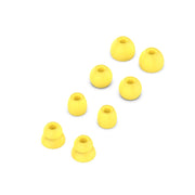 4 Pairs Wireless Earphone Replaceable Silicone Ear Cap Earplugs for Huawei FreeBuds 4i / FreeLace Pro / Active Noise Canceling Earphones 3(Yellow)