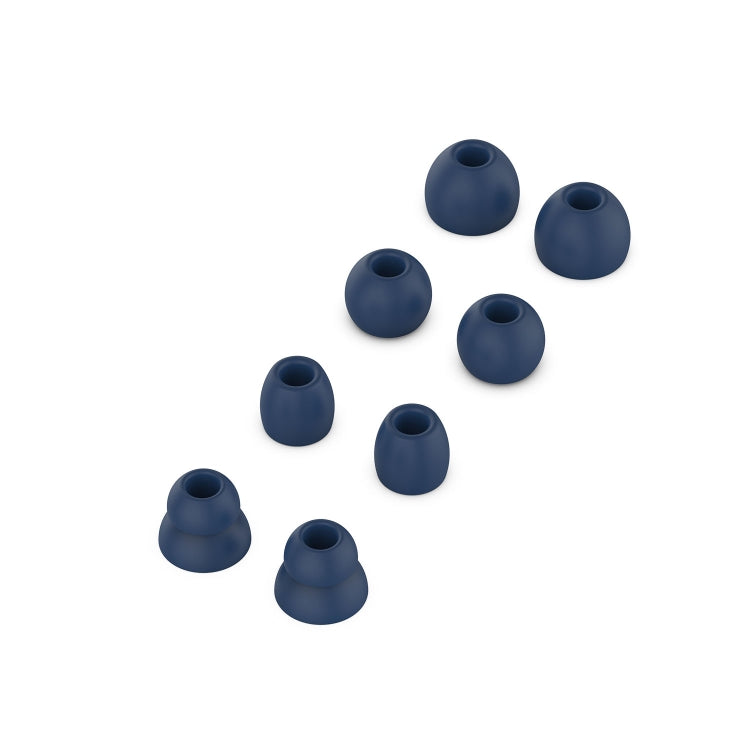 4 Pairs Wireless Earphone Replaceable Silicone Ear Cap Earplugs for Huawei FreeBuds 4i / FreeLace Pro / Active Noise Canceling Earphones 3(Blue)