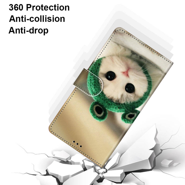 For Xiaomi Redmi Note 10 5G Coloured Drawing Cross Texture Horizontal Flip PU Leather Case with Holder & Card Slots & Wallet & Lanyard(Frog Kitten)