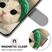 For Xiaomi Redmi Note 10 5G Coloured Drawing Cross Texture Horizontal Flip PU Leather Case with Holder & Card Slots & Wallet & Lanyard(Frog Kitten)