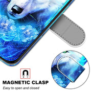 For Xiaomi Redmi Note 10 5G Coloured Drawing Cross Texture Horizontal Flip PU Leather Case with Holder & Card Slots & Wallet & Lanyard(Dick Rose Wolf)