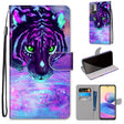 For Xiaomi Redmi Note 10 5G Coloured Drawing Cross Texture Horizontal Flip PU Leather Case with Holder & Card Slots & Wallet & Lanyard(Tiger Drinking Water) - free shipping - PMC TechLife - Order now!