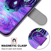 For Xiaomi Redmi Note 10 5G Coloured Drawing Cross Texture Horizontal Flip PU Leather Case with Holder & Card Slots & Wallet & Lanyard(Tiger Drinking Water)
