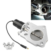 Universal Car Stainless Steel Racing Electric Exhaust Cutout Valves Control Motor, Size:2 inch