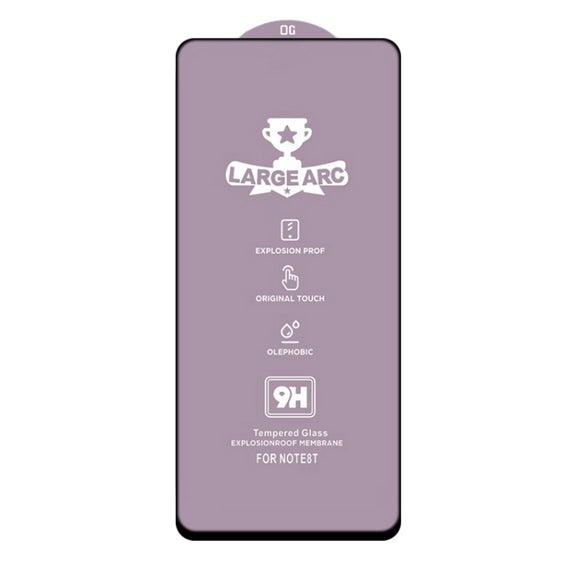 For Xiaomi Redmi Note 9 Pro Max 25 PCS 9H HD Large Arc High Alumina Full Screen Tempered Glass Film