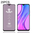 For Xiaomi Redmi 9 (CN Version) 25 PCS 9H HD Large Arc High Alumina Full Screen Tempered Glass Film -  by PMC TechLife | Online Shopping South Africa | PMC TechLife