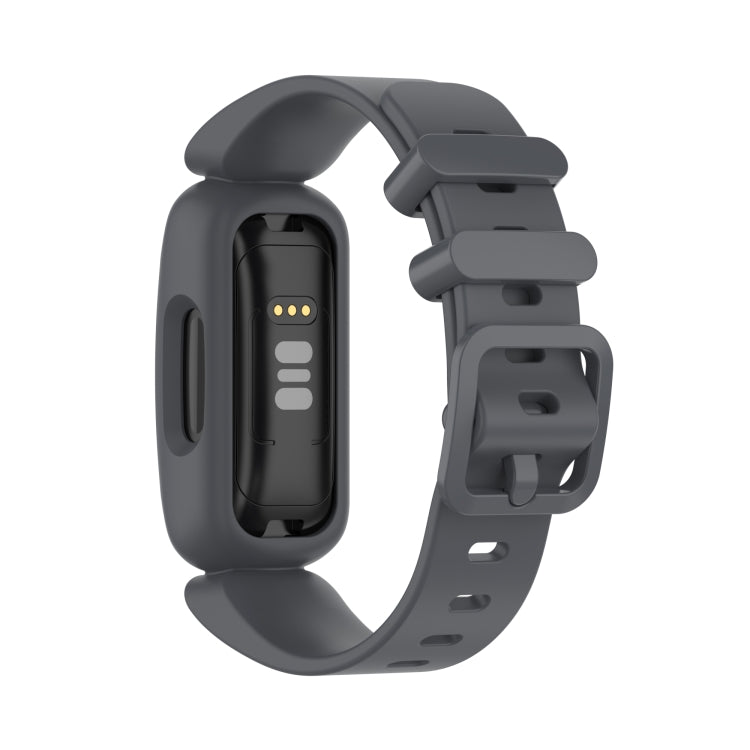 For Fitbit Inspire 2 Silicone Watch Band(Dark Grey)