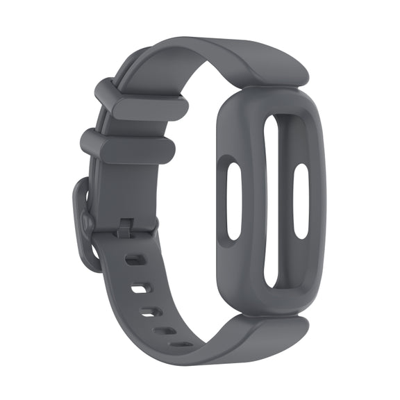 For Fitbit Inspire 2 Silicone Watch Band(Dark Grey)