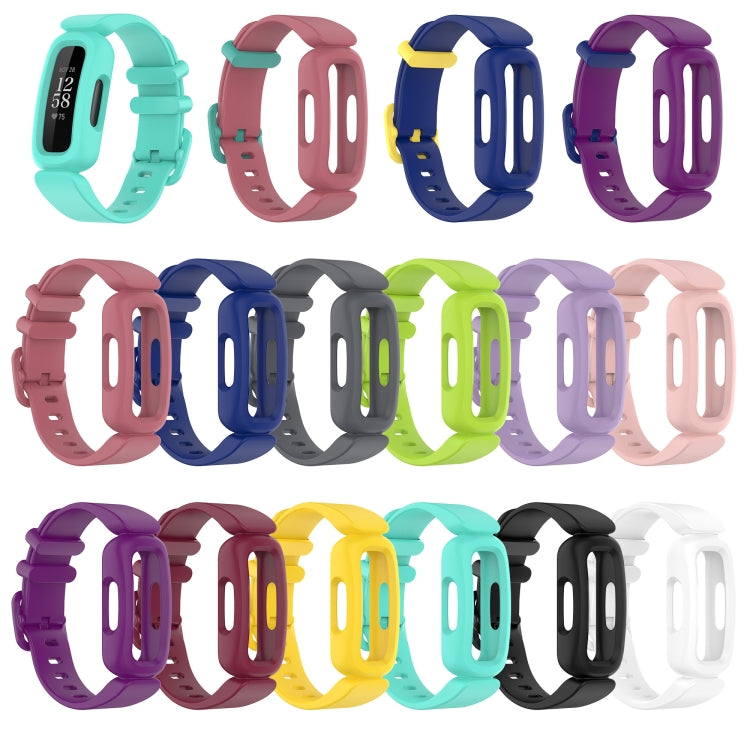 For Fitbit Inspire 2 Silicone Watch Band(Dark Grey)