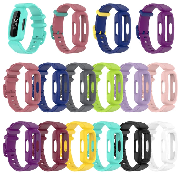 For Fitbit Inspire 2 Silicone Watch Band(Dark Grey)