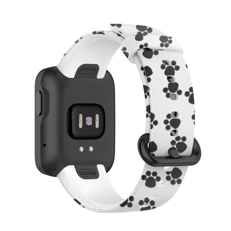 For Xiaomi Mi Watch Lite / Redmi Watch Silicone Printing Replacement Watchband(Footprint)