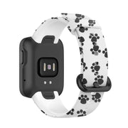 For Xiaomi Mi Watch Lite / Redmi Watch Silicone Printing Replacement Watchband(Footprint)