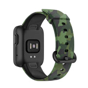 For Xiaomi Mi Watch Lite / Redmi Watch Silicone Printing Replacement Watchband(Camouflage Green)