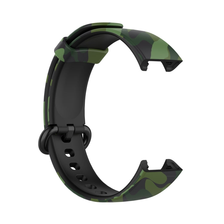 For Xiaomi Mi Watch Lite / Redmi Watch Silicone Printing Replacement Watchband(Camouflage Green)