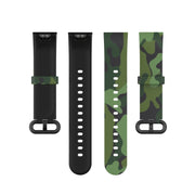 For Xiaomi Mi Watch Lite / Redmi Watch Silicone Printing Replacement Watchband(Camouflage Green)