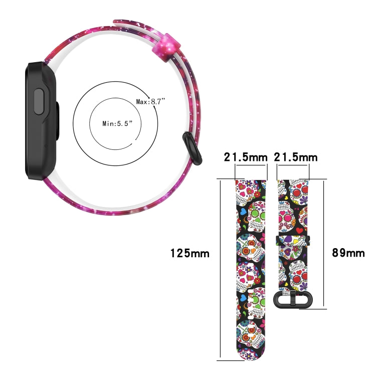 For Xiaomi Mi Watch Lite / Redmi Watch Silicone Printing Replacement Watchband(Footprint)