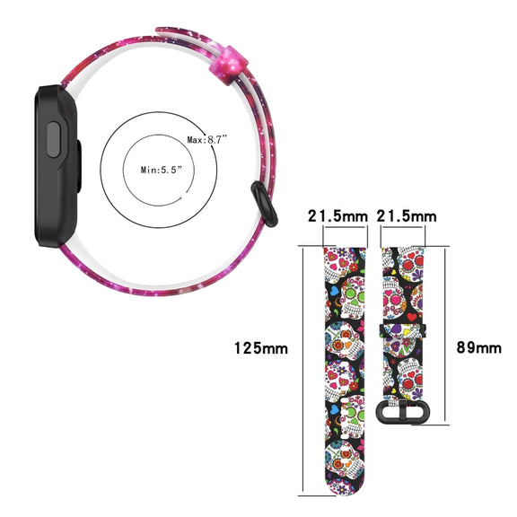 For Xiaomi Mi Watch Lite / Redmi Watch Silicone Printing Replacement Watchband(Footprint)