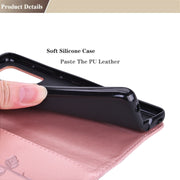 For Xiaomi Poco M3 Rose Embossed Horizontal Flip PU Leather Case with Holder & Card Slots & Wallet(Rose Gold)