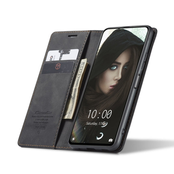 For Xiaomi Redmi Note 10 Pro 4G / Note 10 Pro Max CaseMe 013 Multifunctional Horizontal Flip Leather Case with Holder & Card Slot & Wallet(Black)