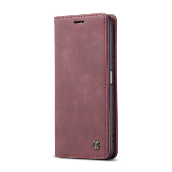For Xiaomi Redmi Note 10 Pro 4G / Note 10 Pro Max CaseMe 013 Multifunctional Horizontal Flip Leather Case with Holder & Card Slot & Wallet(Wine Red)