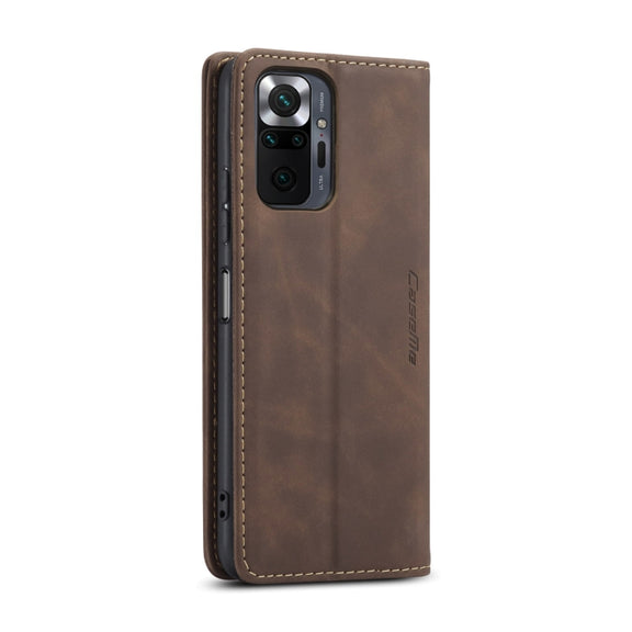 For Xiaomi Redmi Note 10 Pro 4G / Note 10 Pro Max CaseMe 013 Multifunctional Horizontal Flip Leather Case with Holder & Card Slot & Wallet(Coffee)