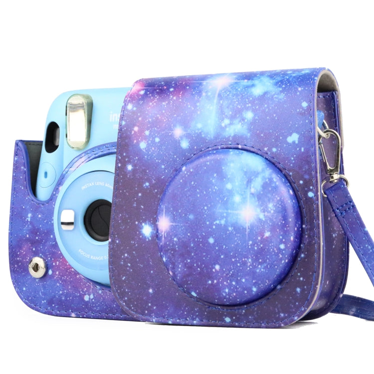 Painted Series Camera Bag with Shoulder Strap for Fujifilm Instax mini 11(Shining Starry Sky)