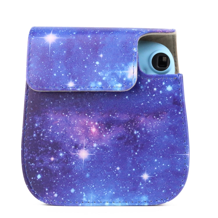 Painted Series Camera Bag with Shoulder Strap for Fujifilm Instax mini 11(Shining Starry Sky)