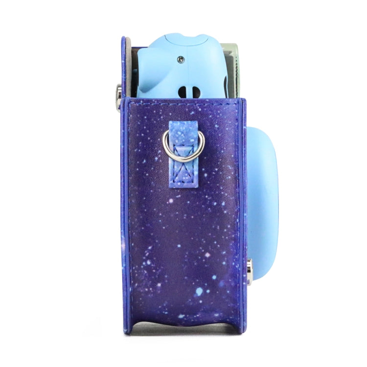 Painted Series Camera Bag with Shoulder Strap for Fujifilm Instax mini 11(Shining Starry Sky)