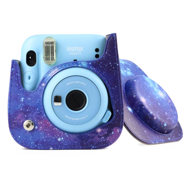 Painted Series Camera Bag with Shoulder Strap for Fujifilm Instax mini 11(Shining Starry Sky)